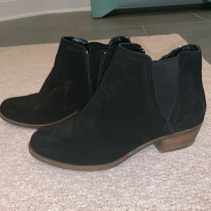 Kenzie Suede Booties with Zipper